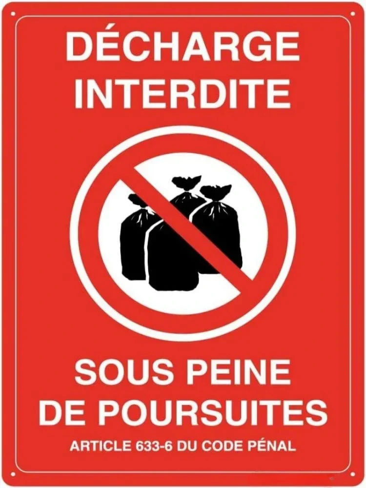 "Heavy Duty Aluminum Security Sign Surveillance Private Property No Trespassing' Warning Plaque for Warehouse