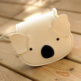 Kids Koala PU Leather Messenger Bag - Cute Cartoon Crossbody