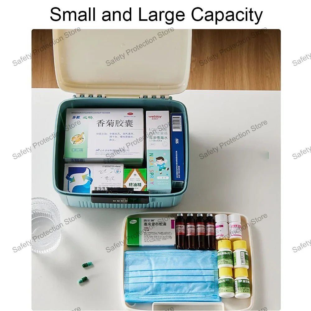 Four Digit Password Lock Safe Box Cash Jewelry Privacy Security Storage Box Household Car Passport Medicine Snack Organizer Case