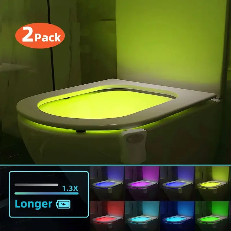Bathroom LED Night Lights – Color-Changing, Motion Sensor (4pcs)