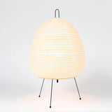 Japanese-Style Rice Paper Tripod Table Lamp