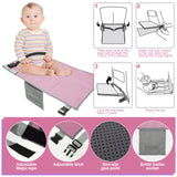 Kids Travel Airplane Bed & Leg Rest Hammock with Storage Bag