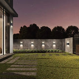 Modern White LED Up/Down Outdoor Wall Lamp