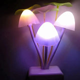 Colorful LED Mushroom Night Light with Light Sensor