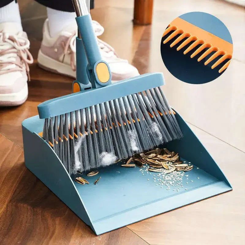Two piece new broom set, dustpan combination, household sweeping broom, folding broom, wiper, dustpan, garbage shovel