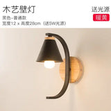 Modern Wood & Resin Wall Lamp – Nordic Home Decor