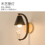 Modern Wood & Resin Wall Lamp – Nordic Home Decor