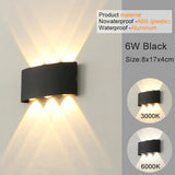 Modern White LED Up/Down Outdoor Wall Lamp