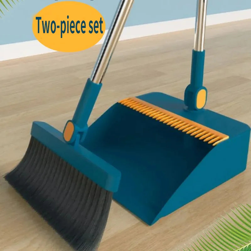 Two piece new broom set, dustpan combination, household sweeping broom, folding broom, wiper, dustpan, garbage shovel