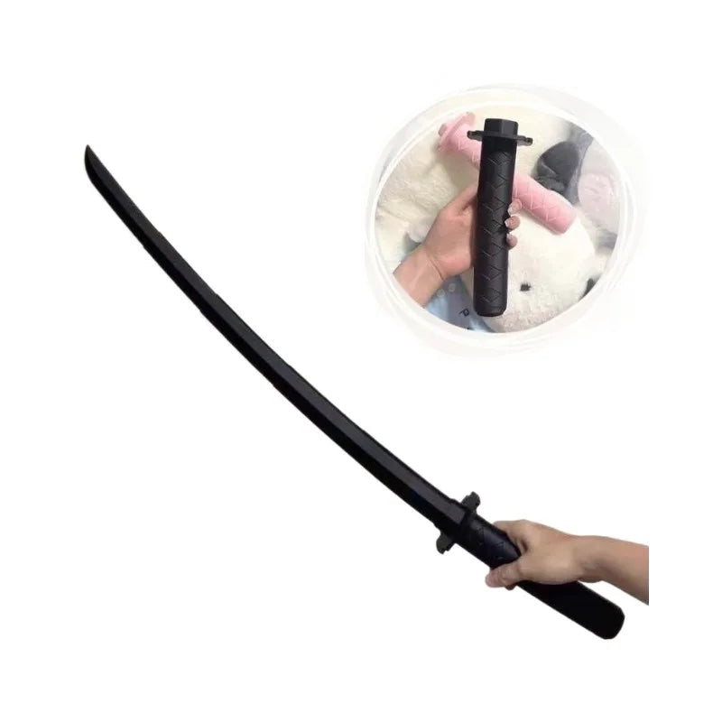 3D Printing Samurai Sword Toy Katana Sword Gravity Knife Retractable Cos Props Decompression Toys Birthday Gifts For Friends