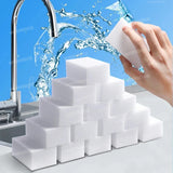 Magic Sponge Cleaner – Melamine foam scrubber for kitchen, bathroom, and dishware. Size: 10x6x2cm.