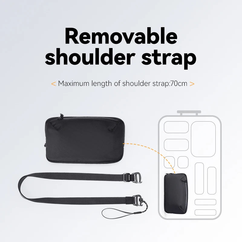 Mark Ryden Detachable shoulder strap waterproof travel toiletry bag Multi-functional portable storage bag Business travel bag