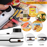 USB Rechargeable 2-in-1 Mini Heat Bag Sealer